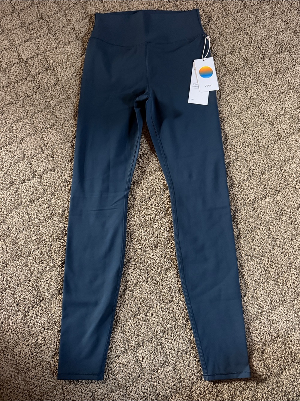 Vuori Chilled Out High-Waist Navy Performance Leggings NWT